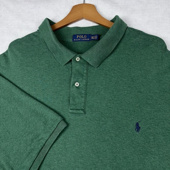 Polo by Ralph Lauren Other - Polo Ralph Lauren Polo Shirt Men's 4XLT Tall Green Short Sleeve Blue Pony Preppy